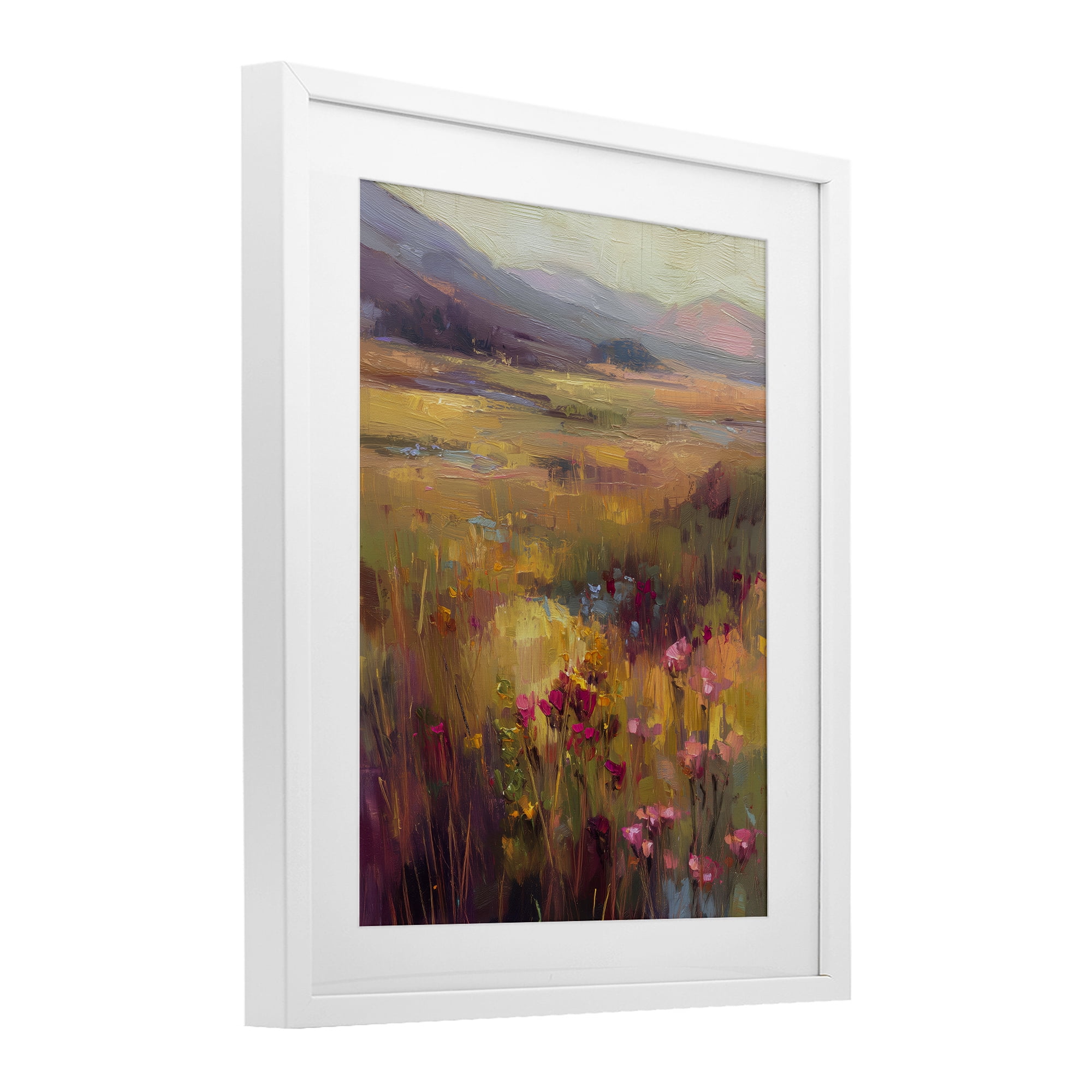 Stupell Industries Golden Waves Of Grass White Framed Print Under Glass, design by Svetlana Aleynikova