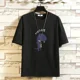 thumbnail image 3 of Conjuntos de pantalones cortos Ropa deportiva Ropa de hombre Camiseta elegante Hombre Trajes deportivos negros Chándal gráfico Top estampado Manga corta XL, 3 of 5