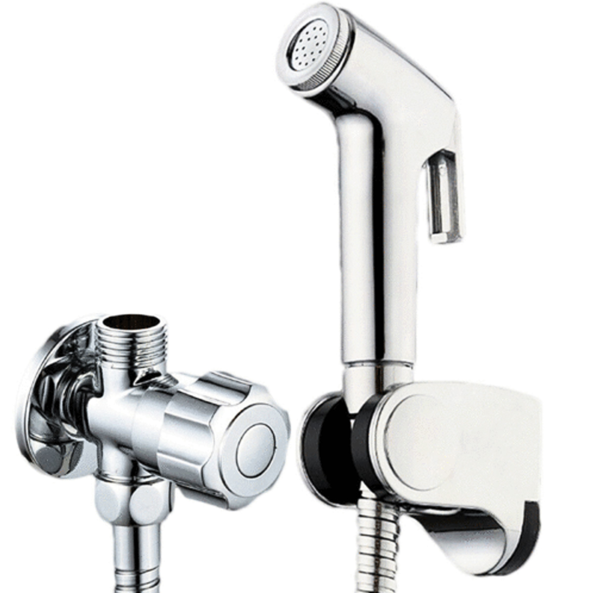 Handheld Stainless Steel Bidet Shattaf Spray Toilet Shower Head with 1.