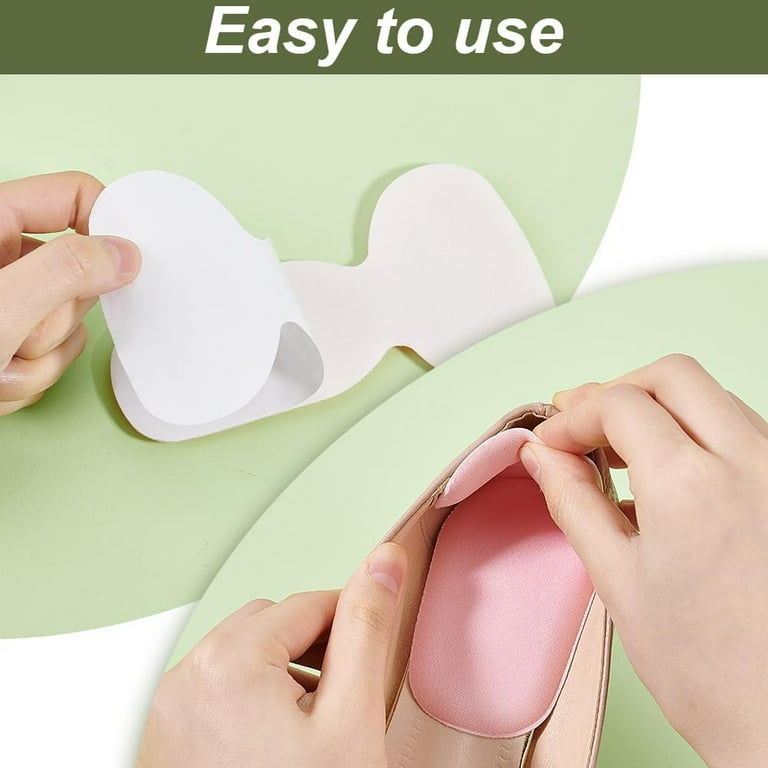 14 Pairs Heel Pads DIY for Shoes Colors Silicone T-Shape Heel