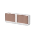 thumbnail image 2 of Bathroom Laundry Soap Box Dormitory Soap Box Wall-Mounted Double-Compartment Drainable Soap Box With Renovate Lid No Drilling Required, 2 of 6