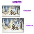 thumbnail image 5 of Merry Christmas West Highland White Terrier Snowy Winter with Tree Decorations Indoor Rug Westie Westy Dog Lover Carpet Living Bed Room Sofa Home Decor - 12020, 5 of 5