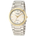 thumbnail image 2 of caravelle men's 45d106 classic two tone watch, 2 of 2
