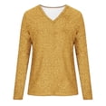 thumbnail image 2 of Womens Tops Fashion Casual V Neck Long Sleeve T Shirt, 2 of 4