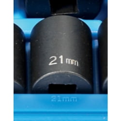 

Grey Pneumatic GRE2121M .50in. Drive 12 Point Metric Impact Socket 21mm