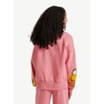 thumbnail image 2 of Girls Garfield X Justice Fleece Crewneck, Sizes XS - XLP, 2 of 7