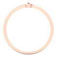 thumbnail image 4 of Statement Engagement Ring for Women - 0.09ct Simulated Champagne Diamond in 14K Rose Gold Promise Ring, 4 of 6