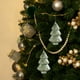 thumbnail image 1 of Bolas navideñas verdes flocadas | Juego de adornos navideños de espuma de 8 cm | Paquete de 6 adornos navideños para el hogar y fiestas, 1 of 5