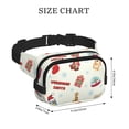 thumbnail image 2 of Lsque Bluey Pattern Square Double Layer Waist Bag, Durable Twill Fabric Waist Pack with Adjustable Belt,Outdoor Hiking, Running, Travel Waist Bag, 2 of 6