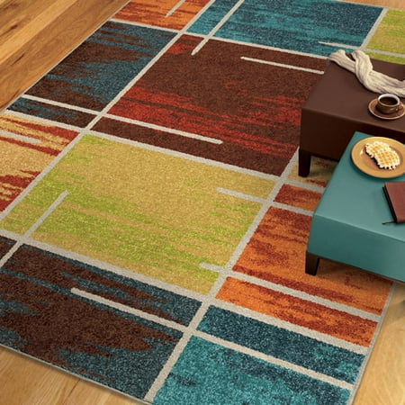 Orian Rugs Multiple Blocks Area Rug, Multi-Color