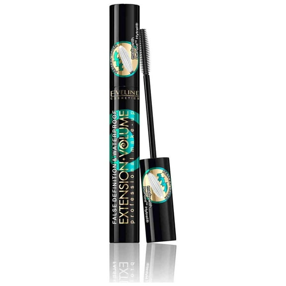 Eveline Cosmetics Extension Volume 4D False Definition Waterproof Mascara, 10mL
