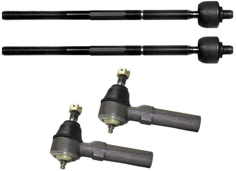 Brand New 4 Piece Front Inner and Outer Tie Rod Steering Kit fits Sedan Models Only Detroit Axle