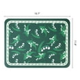 thumbnail image 6 of REGALWOVEN Set of 6 Leather Placemats for Kitchen Dining Table Decor and Protection Dark Green 15.7*11.8inch, 6 of 6