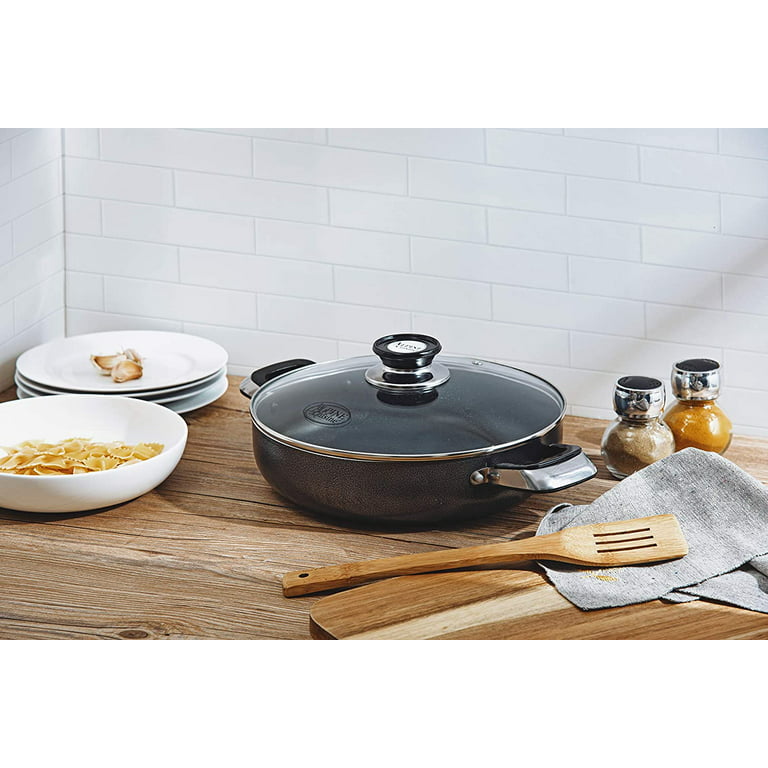 Alpine Cuisine 10 Quart Non-stick Stock Pot with Tempered Glass Lid and  Carrying Handles, Multi-Purpose Cookware Aluminum Dutch Oven for Braising