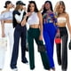 thumbnail image 2 of Pantalones de trompeta personalizados de cintura alta ajustados de moda europea y americana para mujer, multicolor opcional, 2 of 6