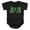 Black, variant on Batman Joker Text On Gray Unisex Infant Snap Suit for Baby (6 Months) Charcoal