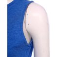 thumbnail image 6 of Yartina Women's Round Neck Sleeveless Split Hem Vest Tops Loose Fit Tee Shirt Gym Workout Tank Tops Blue M, 6 of 8