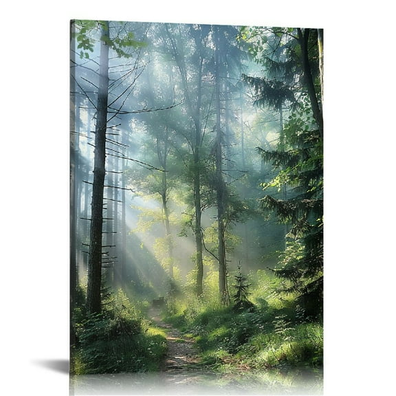 JRXY Nature Wall Art,Tree Wall Art,Forest Decor Canvas Wall Art For Living Room Decor Aesthetic Vintage Posters & Prints Bedroom Wall Art Home Wall Decor Classroom Posters Shelf 12x16 in