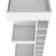 thumbnail image 3 of Wooden Cabinets, White Corner Bar Cabinet with Wine Rack and Open Shelf, White Living Room Cabinets,Particle Board Cabinets With Doors, Furniture Primary Living Space Cabinets, 3 of 6