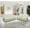 Ivory White, variant on Multifunction Power Air Leather Recliner Sofa Set with LED Lights, Living Room Furniture, Reclining Sofa, loveseat, Chair with USB Port/Storage (Brown, 3 Pieces)