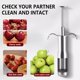 thumbnail image 3 of Cherry Pitter Tool, Food Grade Thickened Stainless Steel, Durable and Easy to Clean, Push Type, Large 35mm Cherry Seed Remover, Suitable for Olives, Red Dates, Green Dates and Other Pitter, 3 of 5