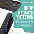 thumbnail image 4 of Smartish® iPhone 16 Wallet Case - Wallet Slayer Vol. 2 [Slim + Protective] Credit Card Holder w/Kickstand - Drop Tested Hidden Card Slot Cover Compatible w/Apple iPhone 16 - Black Tie Affair, 4 of 6