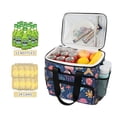 thumbnail image 2 of FORMRS Insulated Cooler Bag 24 Cans Capacity Soft Leakproof Lunch Box with Side Pockets, Pink Jellyfish, 2 of 7