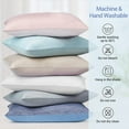 thumbnail image 7 of Elegear Cooling Pillowcases, Summer Pillowcase with Japanese Q-Max 0.55 Cooling Fiber, Double-Sided Design Queen Pillow Case with Hidden Zipper, 2 Pack, White, 7 of 7