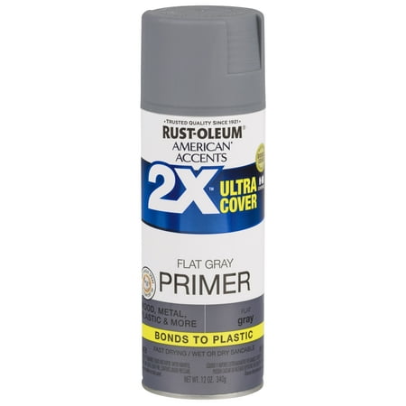 American Accents Paint - Rust-Oleum American Accents Ultra Cover 2X Gray Primer Spray Paint, 12 oz