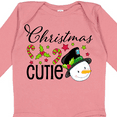 thumbnail image 4 of Inktastic Christmas Cutie snowman Boys or Girls Long Sleeve Baby Bodysuit, 4 of 5