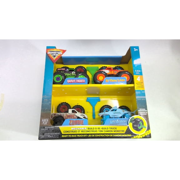 Monster Jam 4-Pack Build & Re-Build