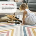 thumbnail image 5 of nuLOOM Neveah Contemporary Chevron Area Rug, 5' x 7' 5", Neveah Beige, 5 of 9