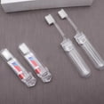 thumbnail image 4 of Bonixoom Portable Travel Folding Toothbrush Set, Disposable Transparent Storage (10pcs), 4 of 9