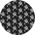 thumbnail image 1 of Ahgly Company Machine Washable Indoor Round Transitional Gray Area Rugs, 7' Round, 1 of 7