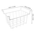 thumbnail image 2 of OULII Iron Freezer Storage Basket with Breathable Wire Design for Freshness, 2 of 8