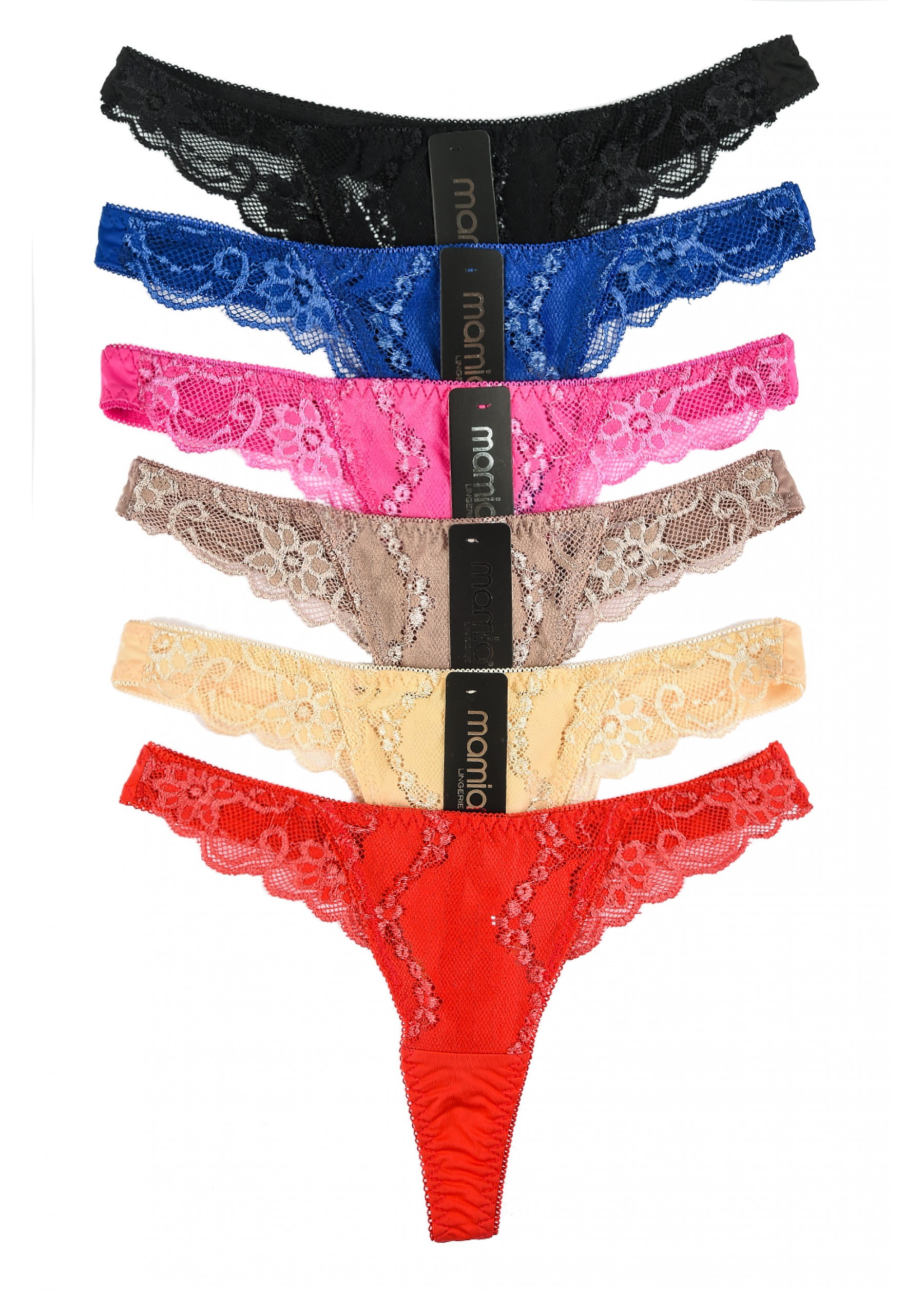 Mamia Intimate Sets | 12-Pack Lace Thong, Size X-Large - Walmart.com
