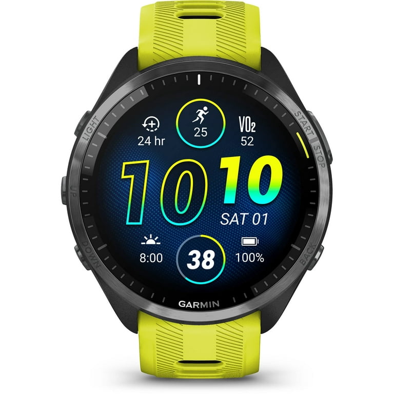 Garmin 965 Running Smartwatch, Colorful AMOLED Display, Training and Recovery Insights, Amp Yellow and Black - Walmart.com