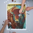 thumbnail image 3 of Rusted Buffalo, Bison, Vivid (1000 Piece Puzzle, Size 19x27, Challenging Jigsaw Puzzle for Adults and Family, Made in USA), 3 of 4