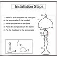 thumbnail image 7 of Kiven Tiffany Plug in Table Lamp, Dimmable Desk Lamp with Glass Lampshade with Timing Setting, 7 of 7