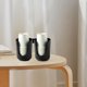 thumbnail image 4 of BESTYASH De Vasos Desechables Para Escritorio Negro Con Textura Fina Y, 4 of 8