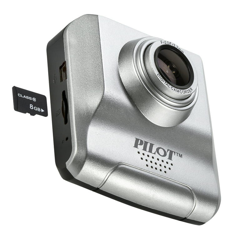 Pilot Vehicle Dash cam - 720p Camera w/8GB Memory Card - Universal Window  Mount