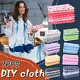 thumbnail image 6 of 7Pcs (50Cm X 50Cm) Quilting Fabric Bundles Quilting Fabric Cotton Craft Fabric Bundle Squares Quilting Supplies Fat Quarters Fabric Bundles  Fabricfabric Squares DIY Sewing Quarters Bundle, 6 of 9