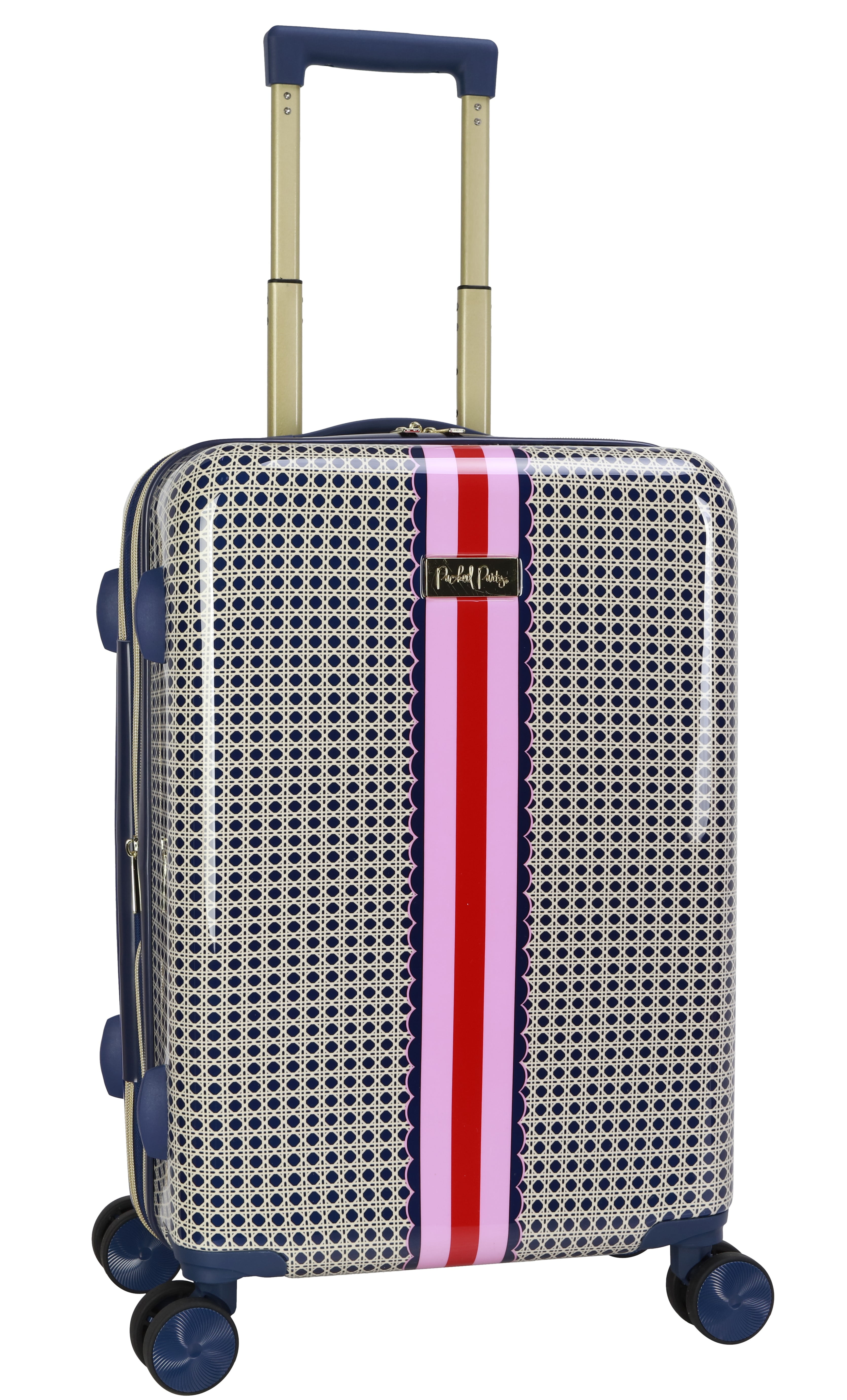 Packed Party "JET SET" 20 Inch Carry-on ABS Hardsided Luggage, Jet Set Print