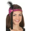 Sequin Flapper Headband with Feather