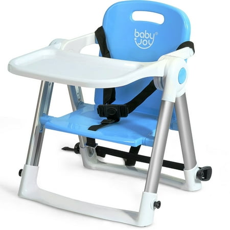 Baby Seat Booster Folding Travel High Chair Safety Belt Tray Dining