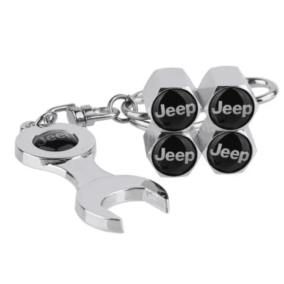 4pcs Car Tire Valve Caps Tyre Valve Stem Cover Air Dust Wheel Rim Cap For Jeep