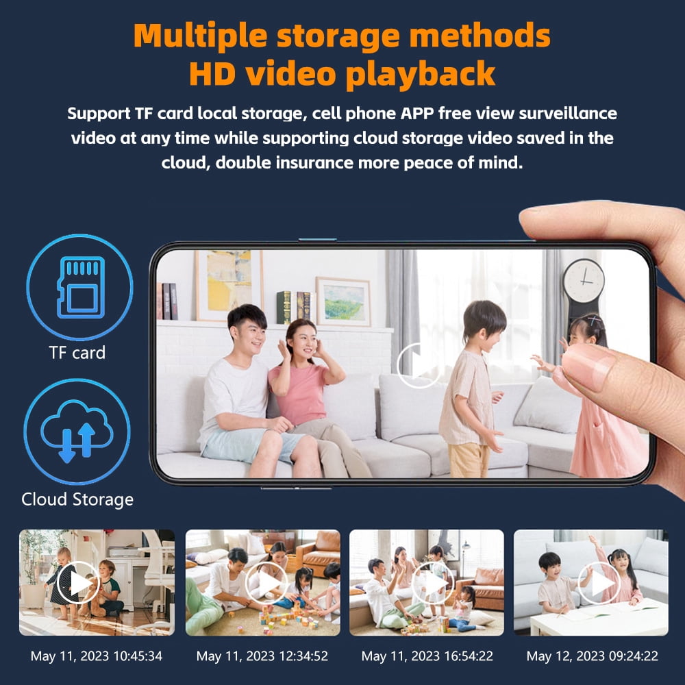 5G Wifi Surveillance Camera,DFITO Wireless Home Security Camera with Night Vision Motion Detection