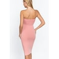 thumbnail image 3 of J. METHOD Women's Midi Dress Strapless Tube Top Stretch Basic Casual Knee Length One Piece, 3 of 4