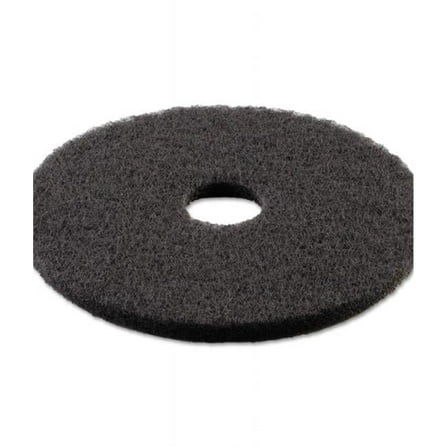 13 in. Standard Stripping Floor Pads - Black - 5 Per Case