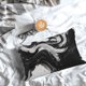 thumbnail image 5 of Balery Fluid Black White Paint Swirls Funda de Cojín Estampada, Regalos para Mujeres, Regalos de Amor para Ella, Regalos para Novia o Esposa, Funda de Almohada-14"x20", 5 of 6